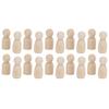 40pcs 35mm Size Wooden Peg Dolls Wooden People Figures DIY Craft Figures  DIY Arts Crafts
