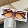 Cat Eye Sunglasses Women  Retro Design Elegant Ladies Half Frame Fashion Italy Sunglasses Female Vintage Eyewear Big