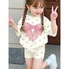 2-teiliges Sommer-Kinder-Freizeit-Sport-Trend-Set mit 3D-Musterdruck, Rundhals-T-Shirt und Shorts