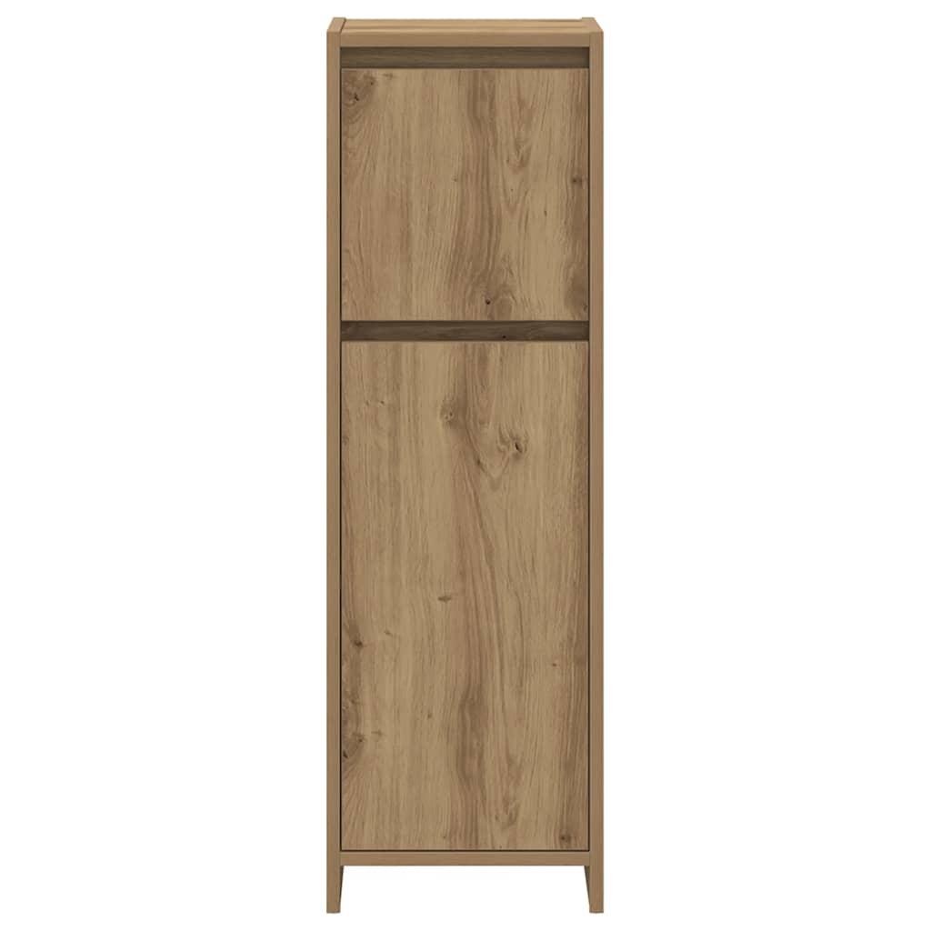4 Piece Bathroom Furniture Set Artisan Oak Wood Based Panel