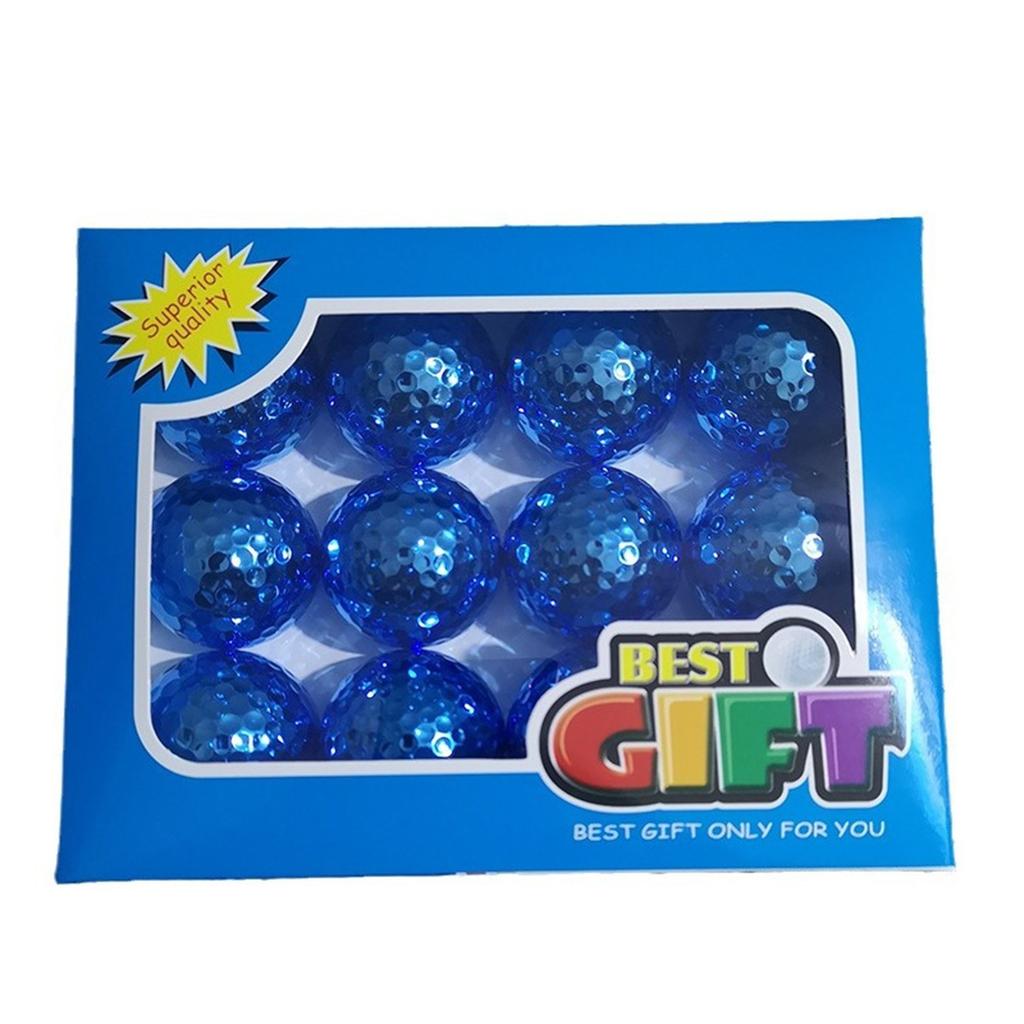 Lightweight Golf Practice Balls Double Layer Plating Golf Balls Professional Golf Ball for Indoor Outdoor Practice