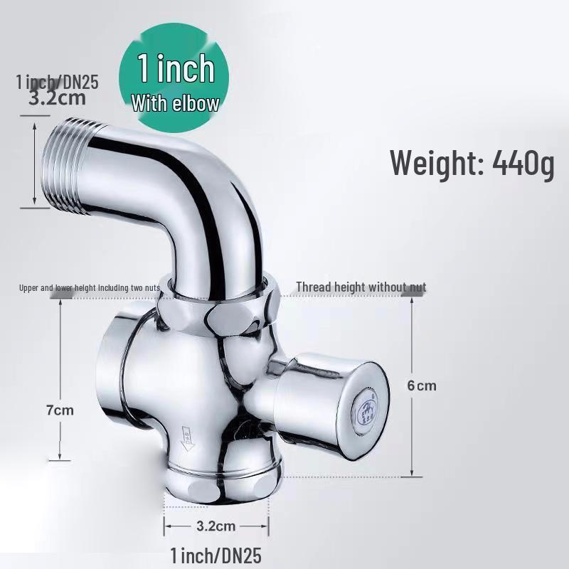 Jing He Wen All-Copper Manual Flush Valve