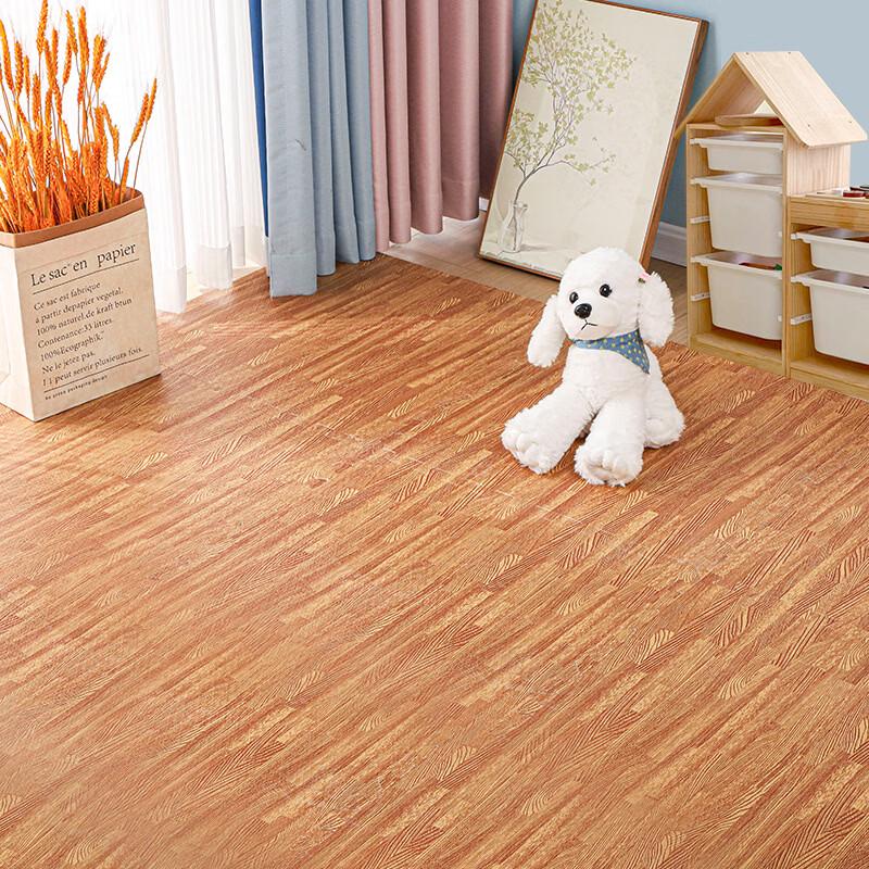 OEING Interlocking Wood Grain Foam Play Mat