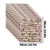 10pcs Self Adhesive Decor 3D Foam Wall Stickers Pane Room Waterproof Peel and Stick Brick Wallpaper for Interior Decoration