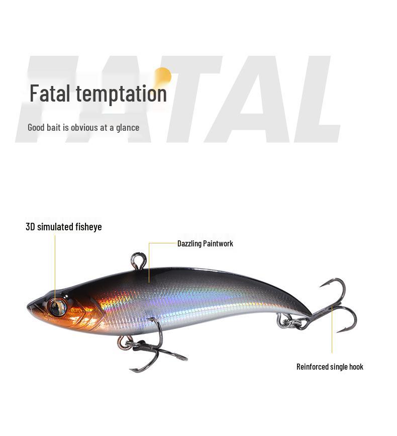 New High-Weight Vibration Fishing Lure – Soft, Imitation Bait for All Water Layers