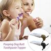 Pooping Dog Butt Toothpaste Topper Creative Toothpaste Squeezers Bathroom Accessories Toothpaste Dispenser For Kids Adults Tools