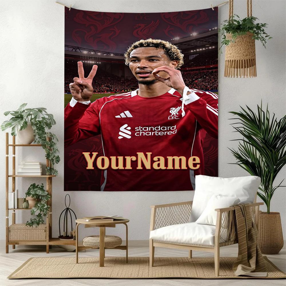 Liverpool Custom Your Name Wall Decor Tapestry Art For Pet Memorial Birthdaywedding Party Backdrop Family Gift