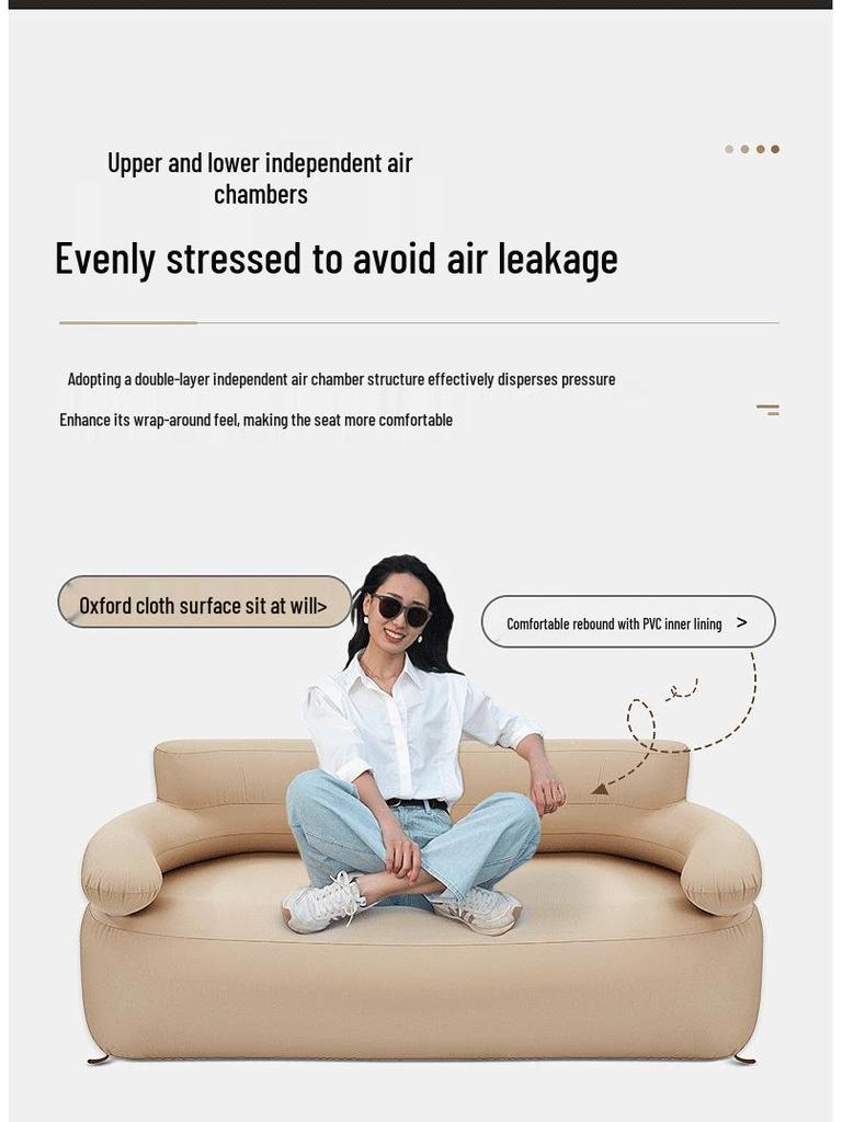 KingCamp Double Camping Inflatable Sofa Chair Mattress