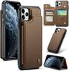 IPhone Wallet Protective Case with Card Holder, RFID Shielding, Men's and Women's Shock-absorbing Leather Bracket, Durable Protective Phone Case