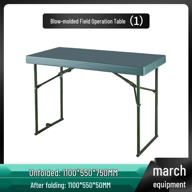Portable Outdoor Folding Camping Table and Chair Set - Lightweight Steel & Plastic