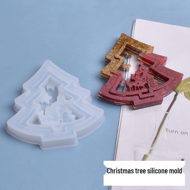 Poppy DIY Christmas Tree Silicone Epoxy Mold Ornament