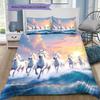 1PC Horse Bedding Quilt Set Quilt Cover Pillowcase Home Decoration Birthday Gift (1 * duvet cover + 15 * pillowcase, without core)