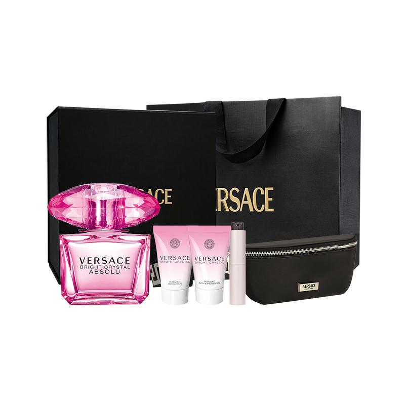 Versace Zhenzhi Pink Diamond Women s Eau de Parfum Gift Box EDP Floral and Fruity Woody Tone + 3648788 30ml+5ml-90ml set