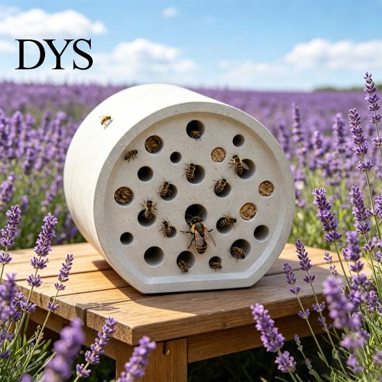 Bee Pollination Aid Honeycomb House Mason Habitat Multiple Shapes Plastic Insect Pollinator Waterproof Garden Decor for Pollinators Organic Gardening