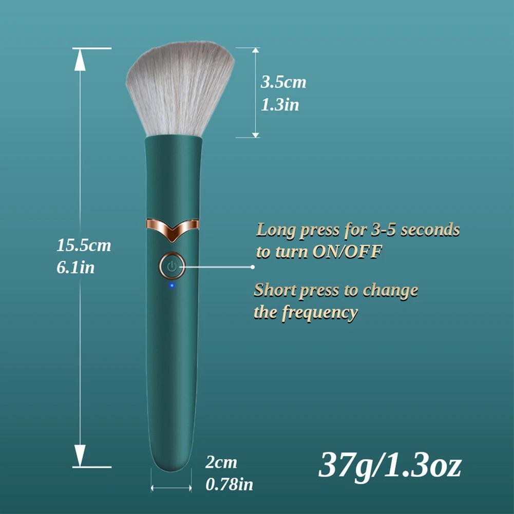 Makeup Brush Vibrator for Women G-Spot Nipple Clitoral Vibrators Orgasm Massager Heating Dildo AV Magic Massage Adult Sex Toys