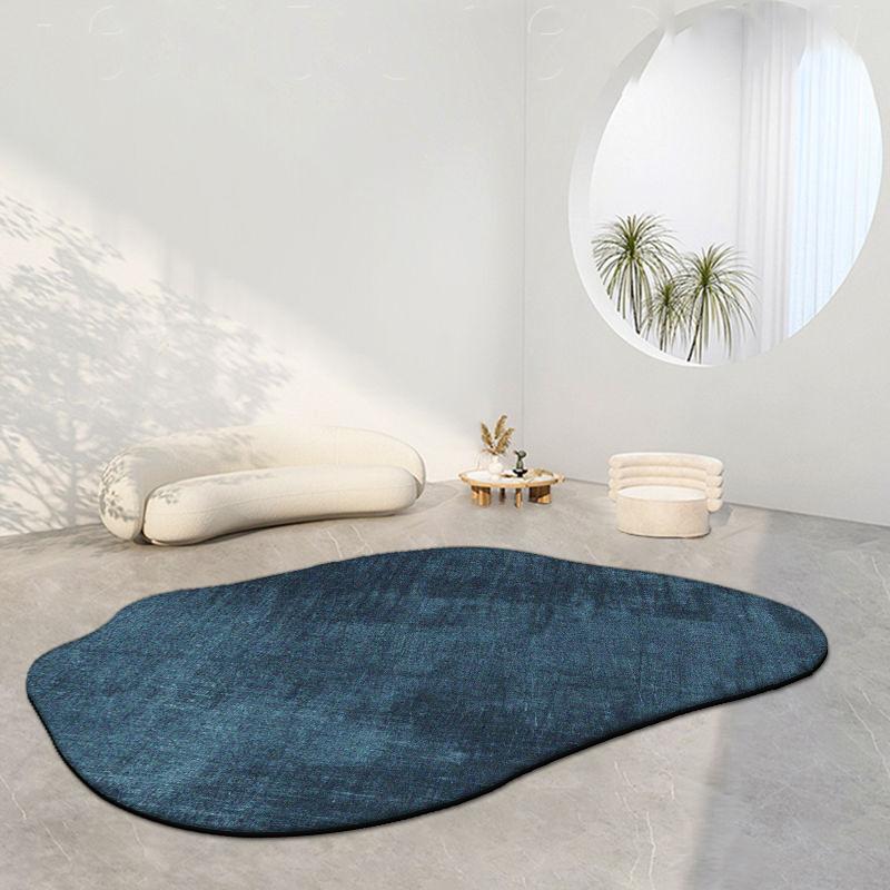 Modern Irregular Oval Carpets for Living Room Decoration Bedroom Rug Ins Soft Fluffy Bedside Rugs Short Plush Large Area Mats