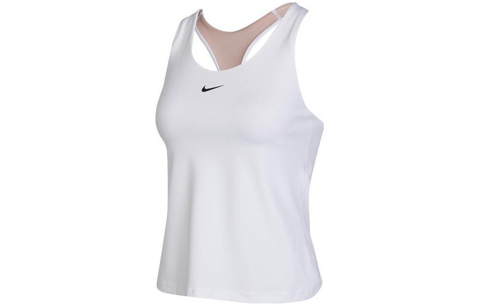 Nike Tank Tops Women s White Collarless Thin Straight Fit DV9898-100