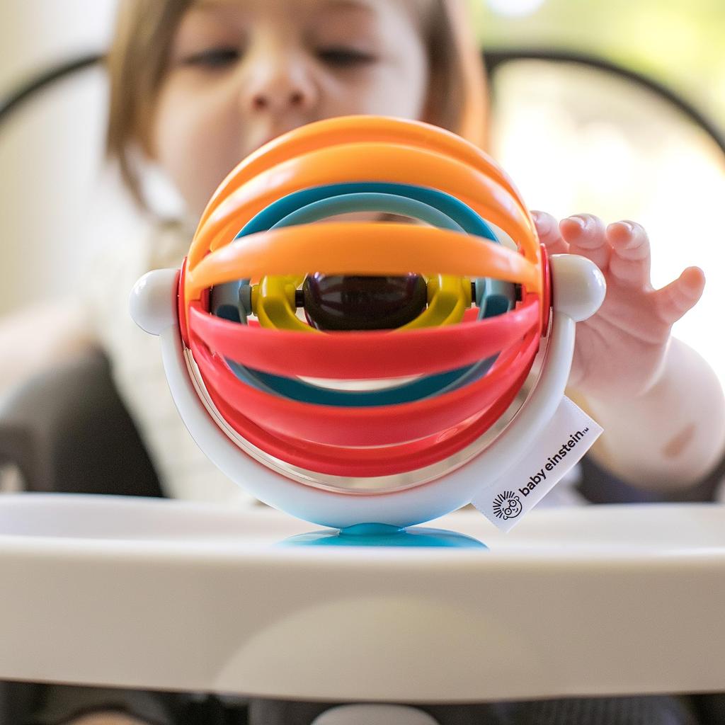 Baby Einstein Sticky Spinner [Ages 3+] Spinning Toy with Suction Cup, Fingertip Development, 11522