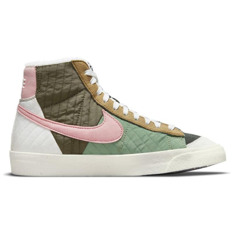 Nike Blazer Mid 77 LX Next Nature Toasty-Oil Green Women's Sneakers Skateboard Shoes DO7445-311