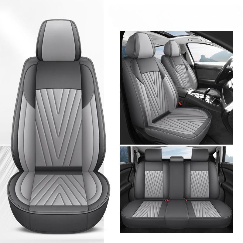 

Full Car Five-Seat All-Around Car Seat Covers Suitable for All Seasons, Made of Durable and Breathable Faux Leather, Providing Protection