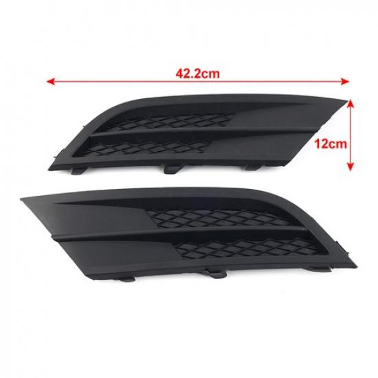 Front Lower Bumper Grille Fog Light Grill Cover For Volkswagen Jetta 2015-2018
