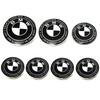 7Pcs 82mm 74mm 56mm 45mm Used For The 50th Anniversary Of BMW/new Black And White Badge ABS Badge For Wheel Rim And Hub Cap