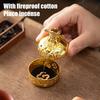 Alloy God of Wealth Mini Incense Burner Ornament Living Room Decoration Home Decor Family Church Aromatherapy Meditation