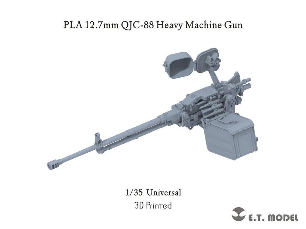 ET Model Scale Modern Chinese PLA Heavy Machine Gun Plastic Model Kit Parts 1/35 12.7mm QJC-88 P35-367 (Military Vehicle)