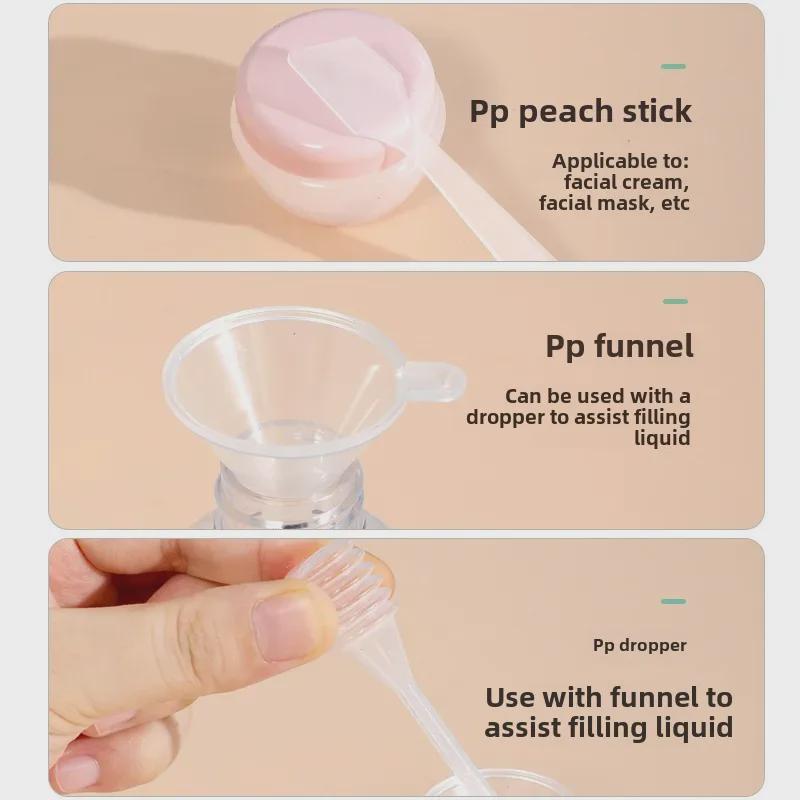 Travel Bottle Set: Lotion, Shampoo, Shower Gel, Skincare, Cosmetic & Perfume Bottles with Spray Head