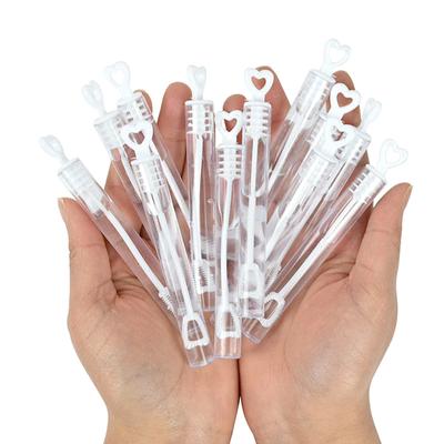 10 Piezas Varita Corazón de Amor Tubo Botella de Jabón de Burbujas Regalos de Boda para Invitados Decoración Fiesta de Cumpleaños Detalles Baby Shower Juguetes para Niños