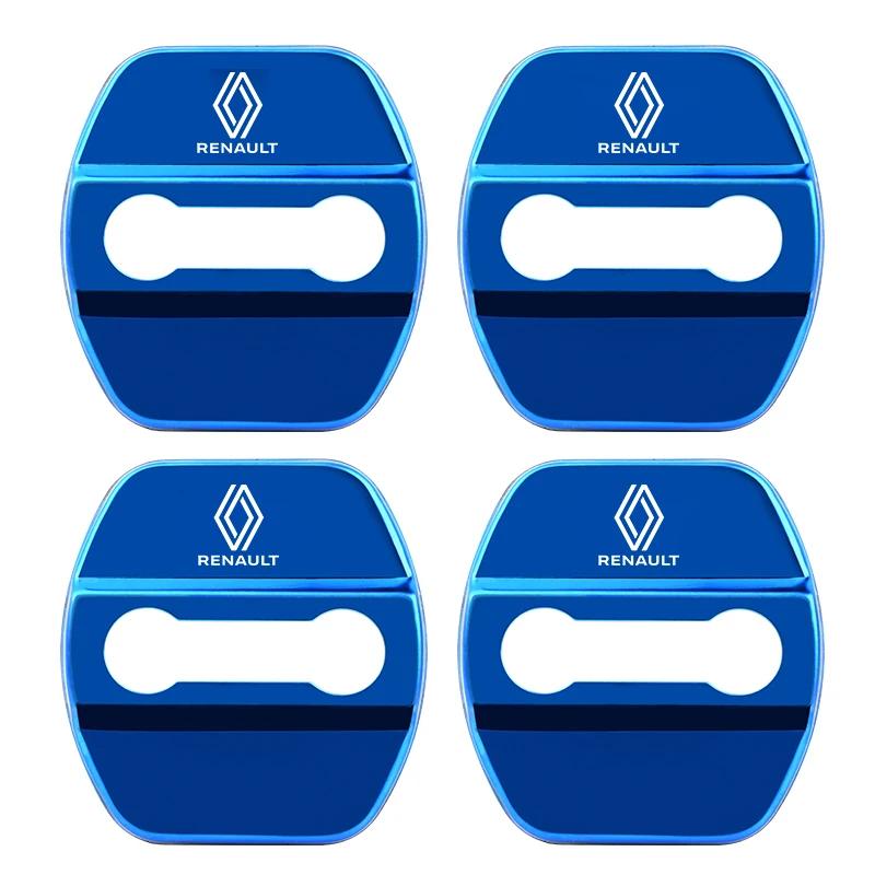 Interior Stickers For Renault Clio Captur Trafic Scenic 2 Megane 2 3 4 Kadjarle 4Pcs Titanium Alloy Car Door Lock Protective Cov