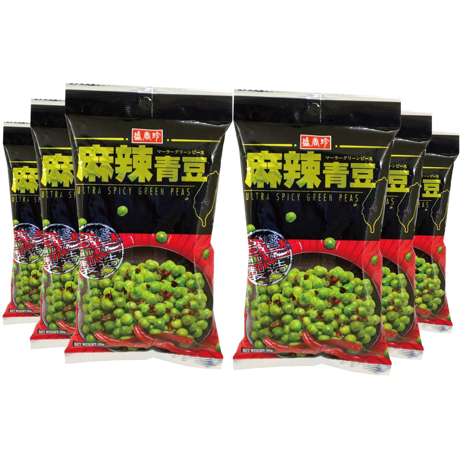 

Fuji Food Service Sheng Xiang Zhen Mala Green Pea Snack 90g x 6 packs