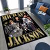 Fashion MJ Michael Jackson King of Pop Art Rug for Bedroom Living Room Sofa Home Doormat Decor, Large Kids Non-slip Floor Mat