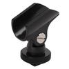 Universal Microphone Clip Holder, Plastic Microphone Clip Stand with Hot Shoe and 1/4" Screw Hole, 180 Rotation, for 0.8" Diameter Handheld Microphon