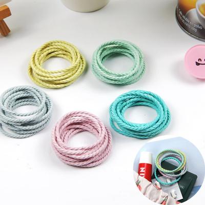 Pastel Women's Student Elastic Hair Band Bun Set 50P