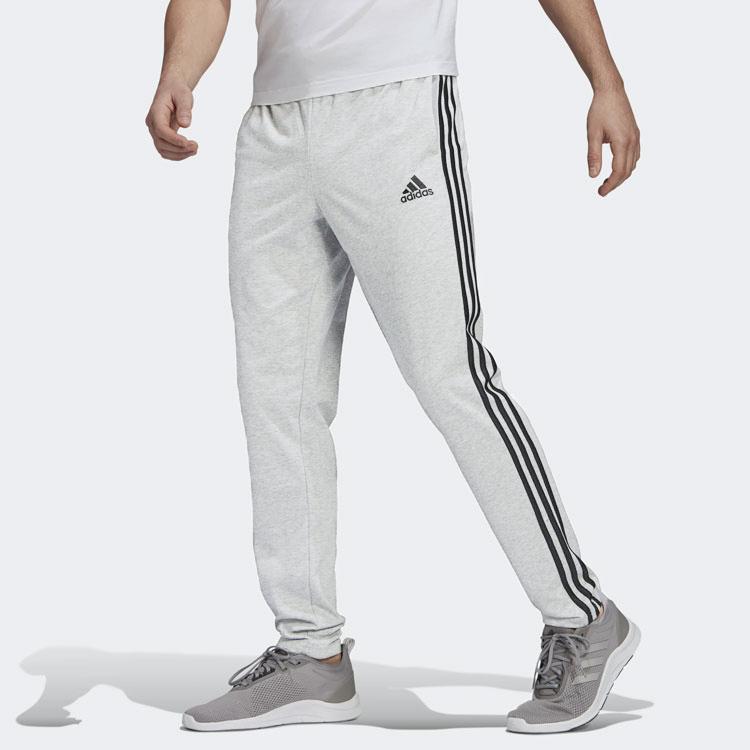 Adidas 3-Stripes Track Pants Men Bottoms Gray GK8998