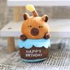 Animal Pig Capybara Plush Keychain Short Velvet Material Gift Kids Collection