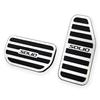 LEXLEYS Aluminum Pedal Accelerator and Brake Covers for Suzuki Solio and Rubber Custom Parts Solio, Bandit, MA36S, MA46S, MA37S, MAD7S, Tool-Free,