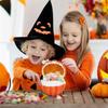 Halloween Pumpkin Candy Box Resin Halloween Treat Box Creative Desktop Decor Holder Props Treat Container for Kids Party Adults