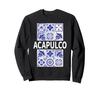 Mexican Aesthetics – Traditional Blue Talavera Tile Art Design Sweatshirt