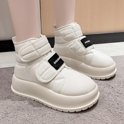 New Winter Women's Casual and Comfortable Sports Shoes Plus Velvet Warm Thick-soled High-top Snow Boots