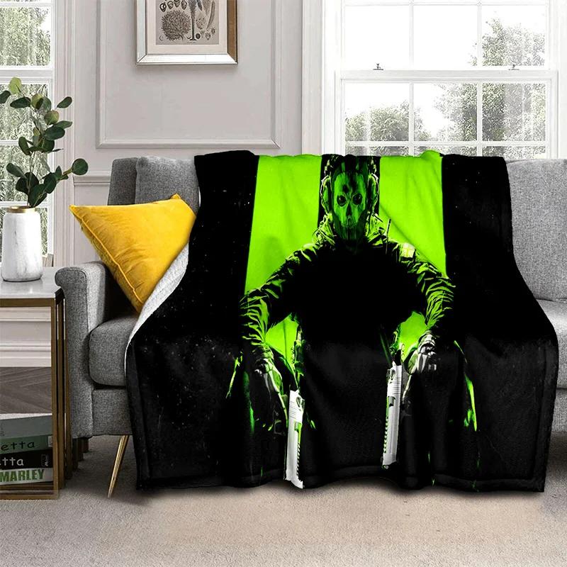 COD Game, 3D Call of Duty ,Gamer HD Blanket,Soft Throw Blanket for Home Bedroom Bed Sofa Picnic Travel Office Cover Blanket Kids