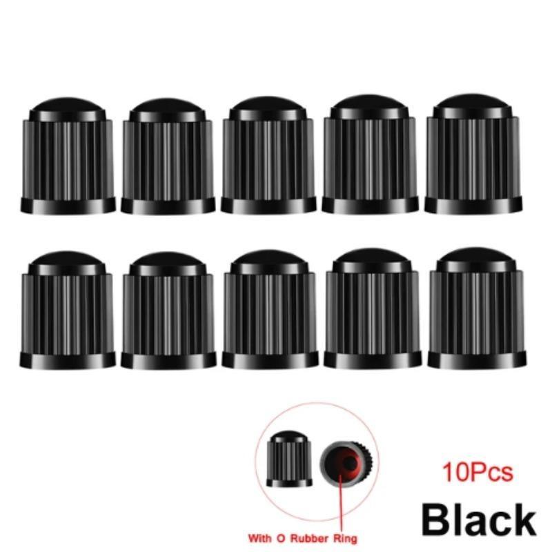 150Pcs Car Tire Valve Stem Caps Tubeless Tyre Rim Stem Cover Dustproof Cap Tire Valve Stem with O Rubber Ring Auto Accessoires