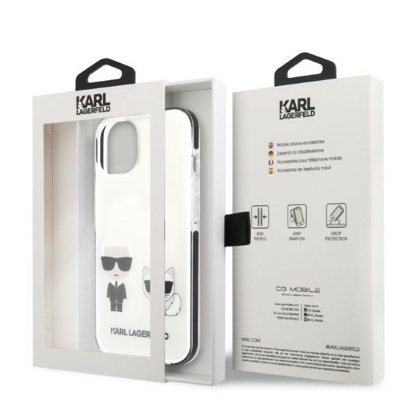 Karl Lagerfeld KLHCP13STPEKCW iPhone 13 mini 5.4" hardcase biały/white Karl&Choupette