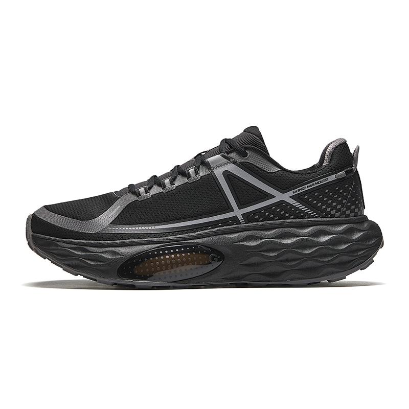 ANTA Women Cushioning Trail Running Shoes Black Grey 122446623A-2 37.5