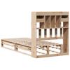 Solid Wood Bed with Shelf Without Mattress 90x200 cm Pine
