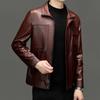 Autumn and winter leather leather jacket men's casual large size men's cowhide top leather motorcycle jacket men's