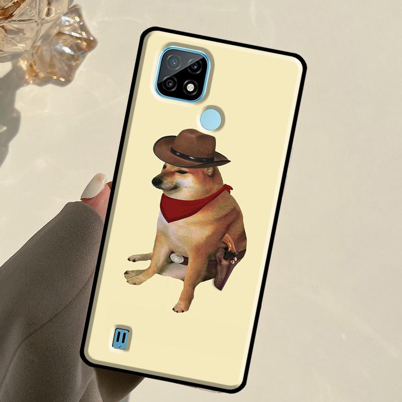 Funny Cheems Doge For Realme 13 11 10 12 14 Pro Plus GT 5 6 6T GT7 Pro C67 C61 C53 C51 C21Y C25S C75 C55 Case