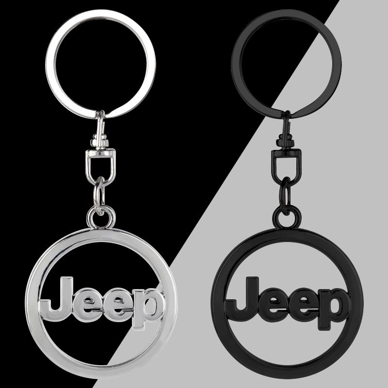 Auto Geflochtenes Seil Schlüsselanhänger Schlüsselring Schlüsselhalter Paar Geschenke für Jeep JK Gladiator Compass Renegade Grand Cherokee Wrangler