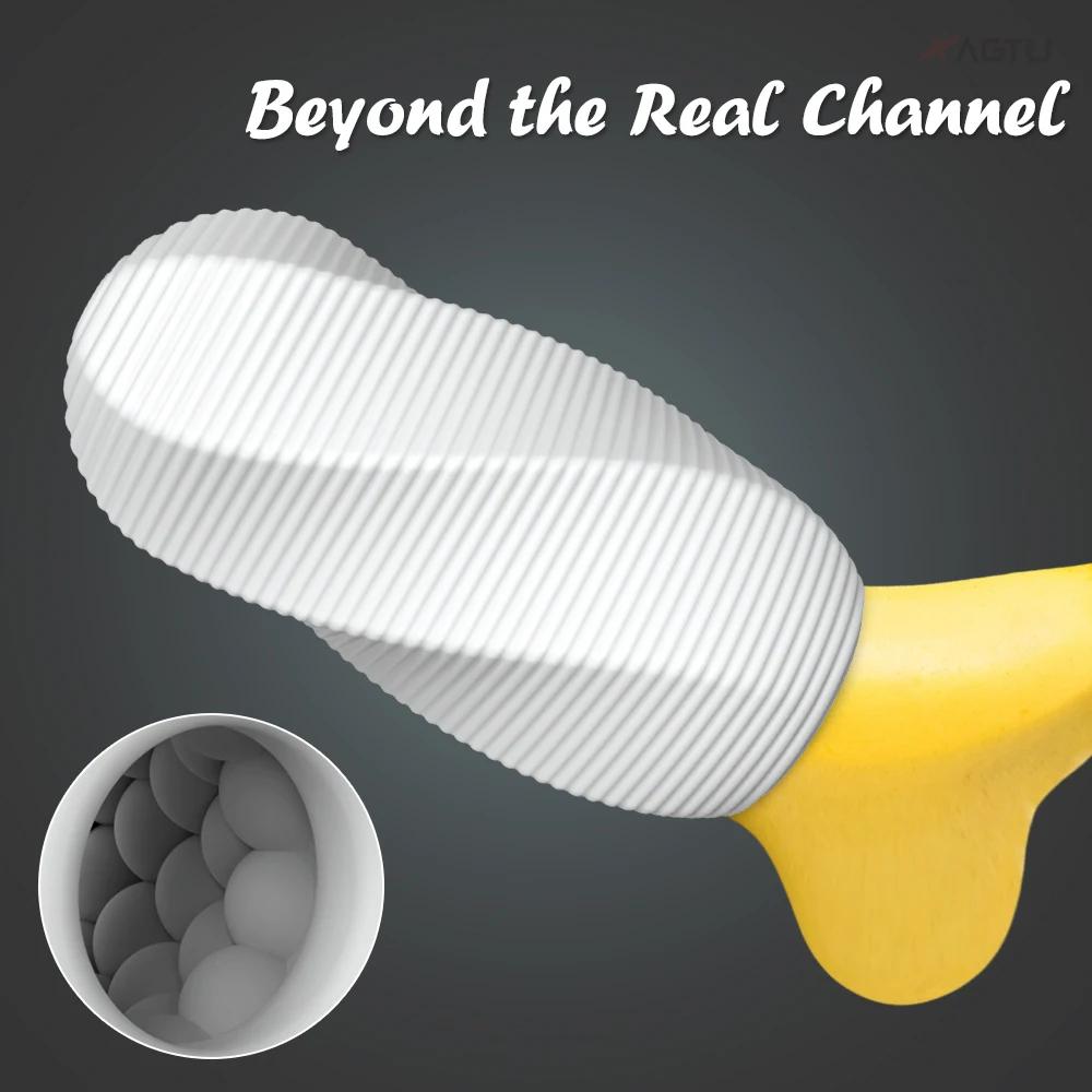 Soft Silicone Male Masturbator Cup Stretchable Masturbation Tools for Men Pocket Pussy Waterproof Sex Toys for Men Adult Goods